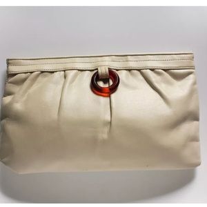 VINTAGE LEATHER CLUTCH BAG